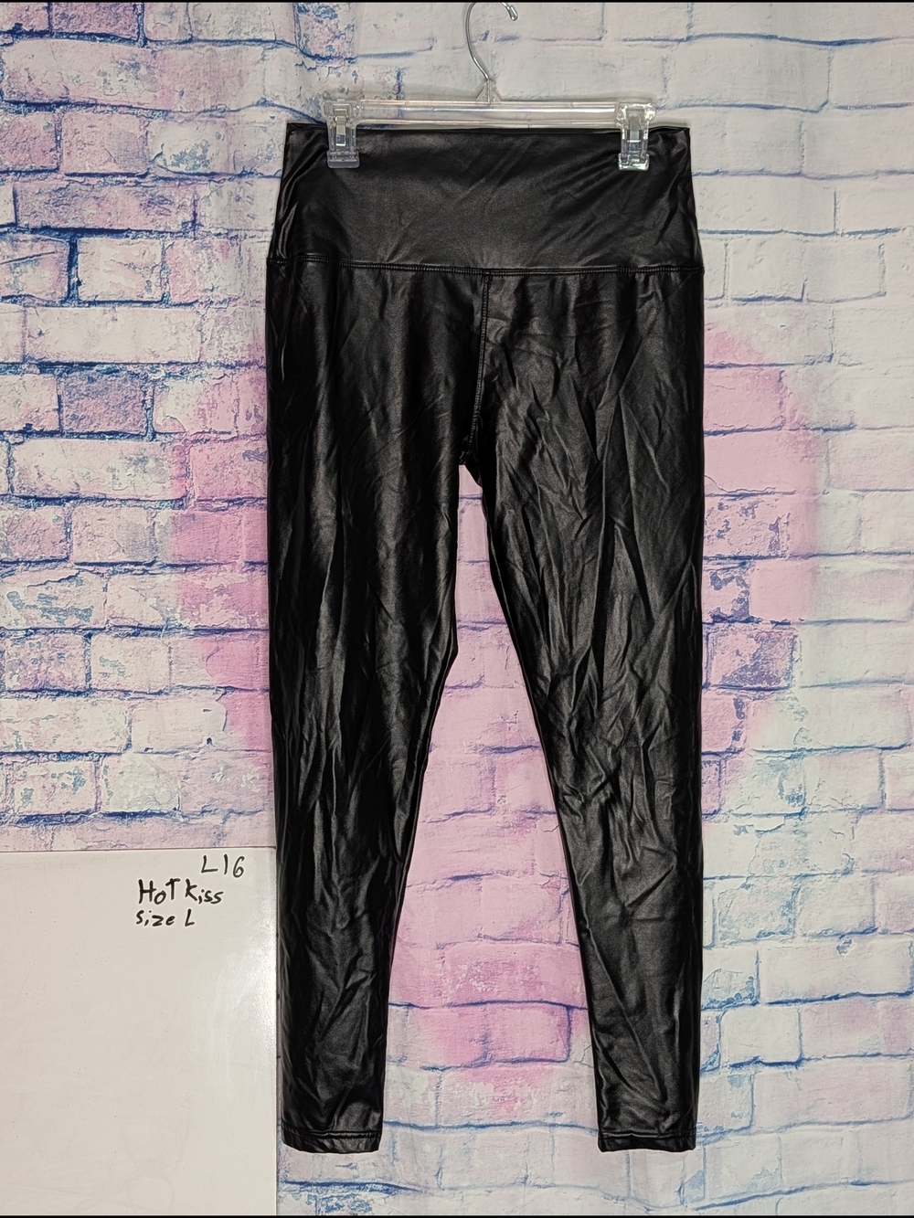 Hot Kiss Black Faux Leather Leggings